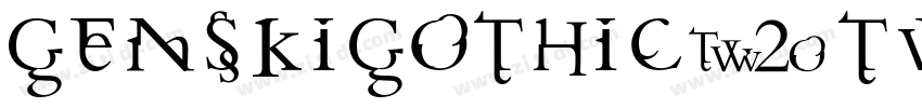 GenSkiGothic2TW M字体转换
